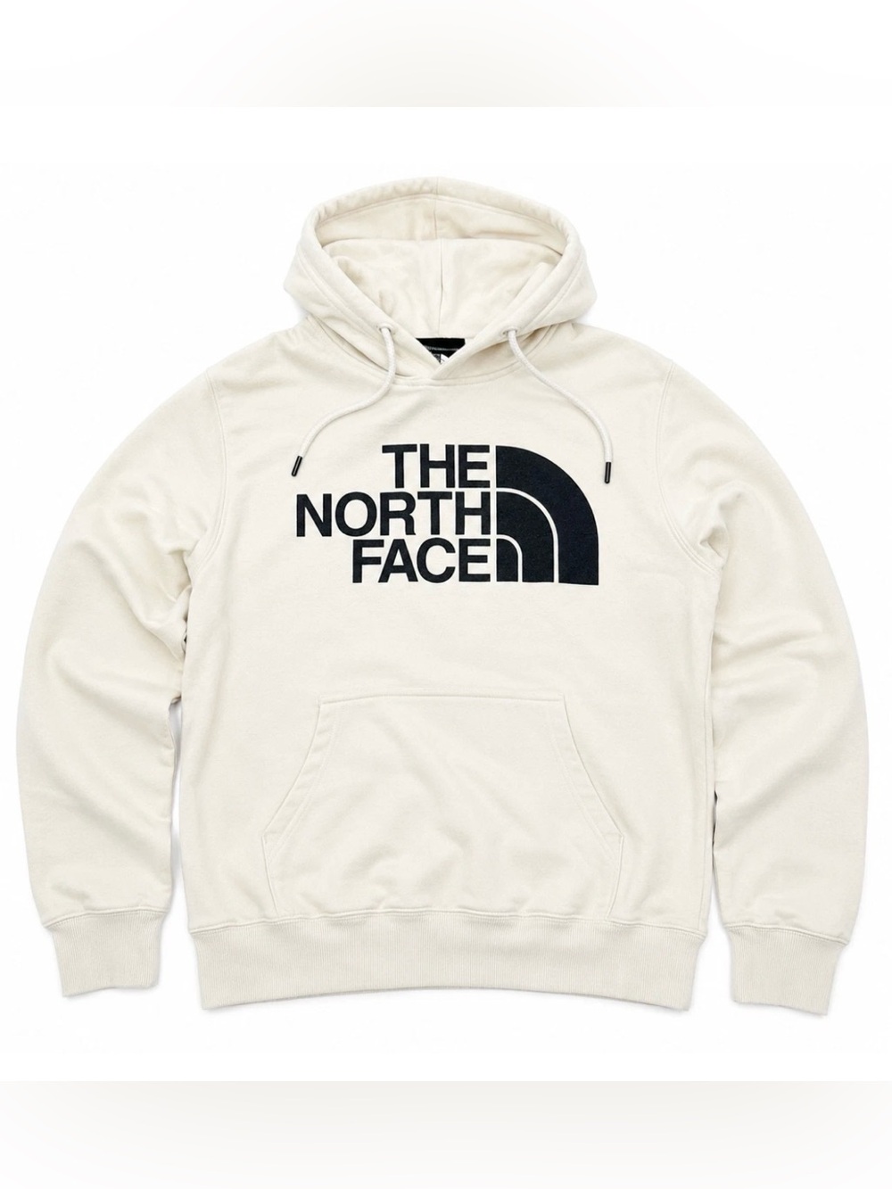 North Face Womens Hoodie Pullover Sweatshirt Cream White Medium NEW
